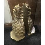 PAIR OF PINEAPPLE BOOKENDS