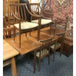 DINING TABLE & SIX CHAIRS - POSSIBLY MCINTOSH