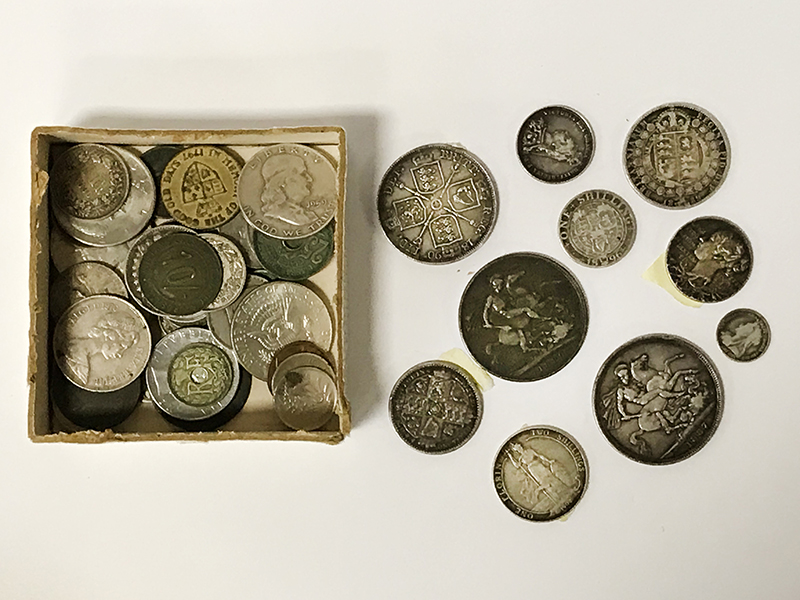 SELECTION OF VARIOUS SILVER COINS