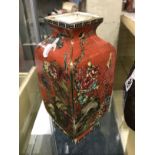 CHINESE CORAL COLOUR VASE