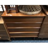 1960'S FOUR DRAWER CHEST BY AUSTIN SUITE