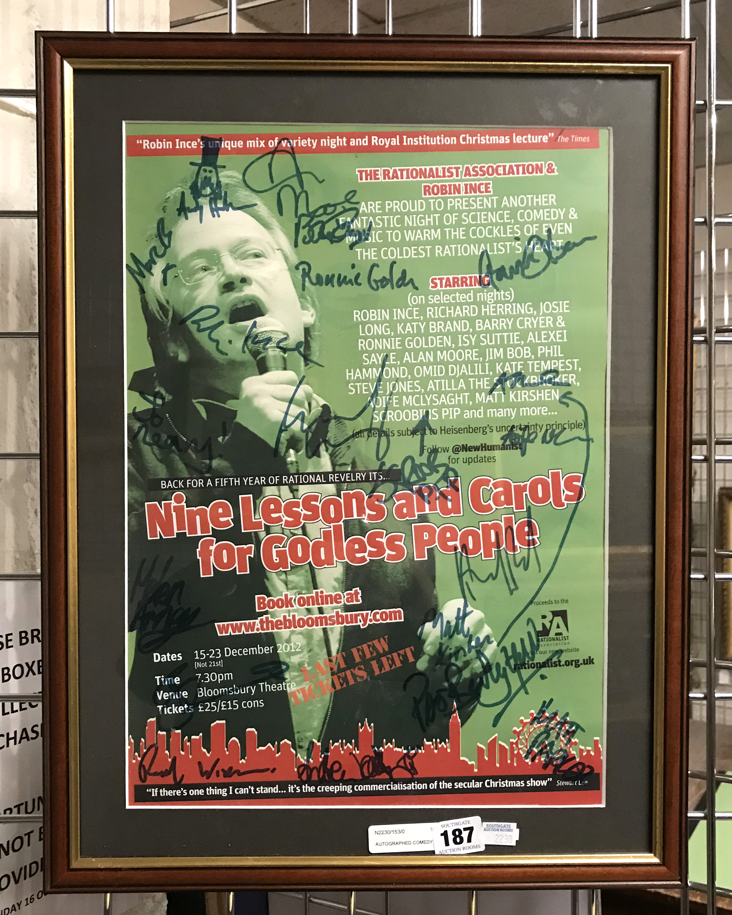 AUTOGRAPHED COMEDY NIGHT POSTER