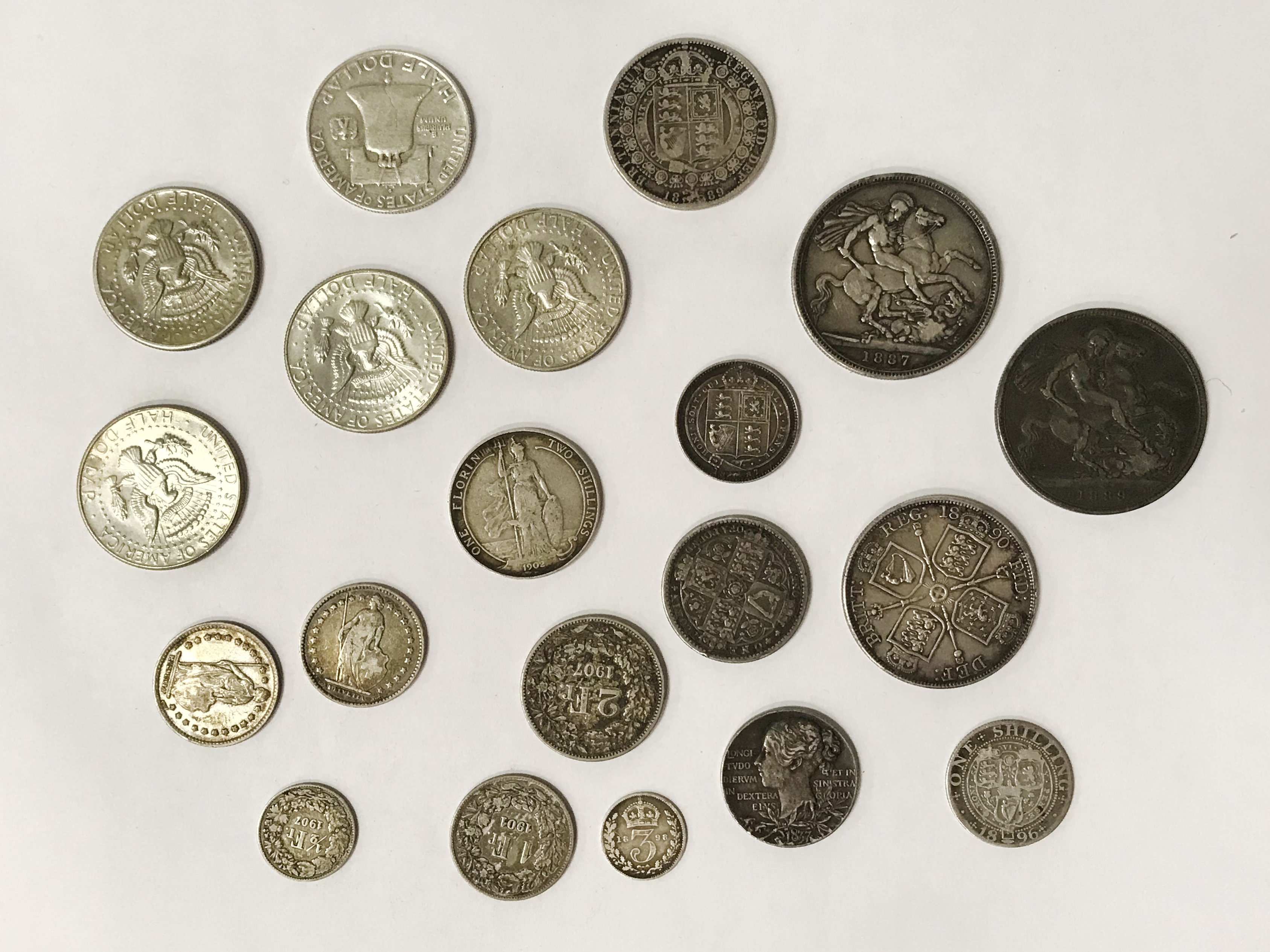 SELECTION OF VARIOUS SILVER COINS - Image 5 of 6