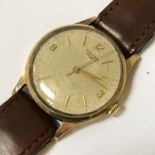 HALLMARKED 9CT GOLD LONGINES GENTS WRISTWATCH