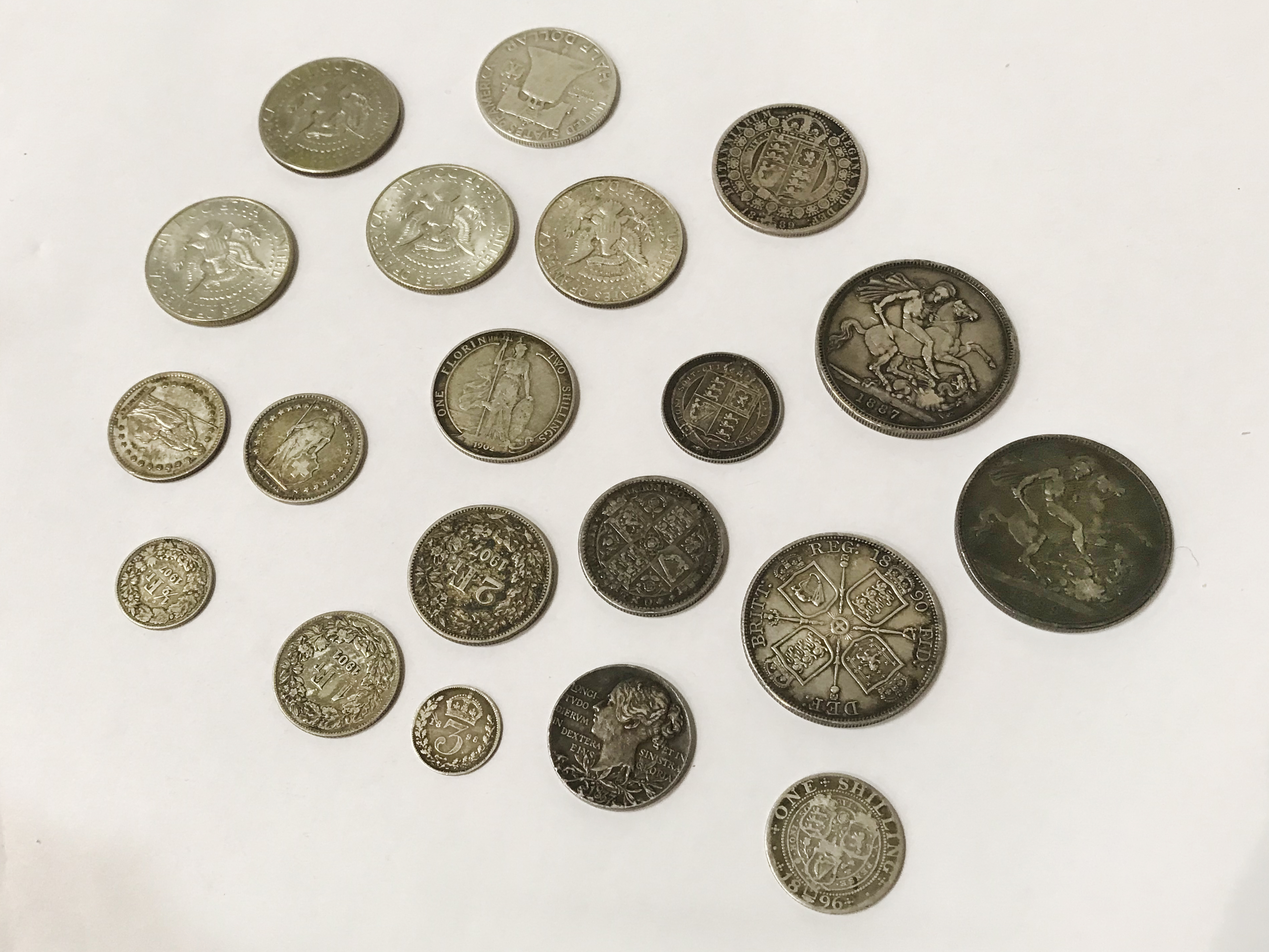 SELECTION OF VARIOUS SILVER COINS - Image 6 of 6