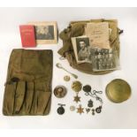 MILITARIA, TRENCH ART, MEDALS, ARP SILVER BADGE ETC