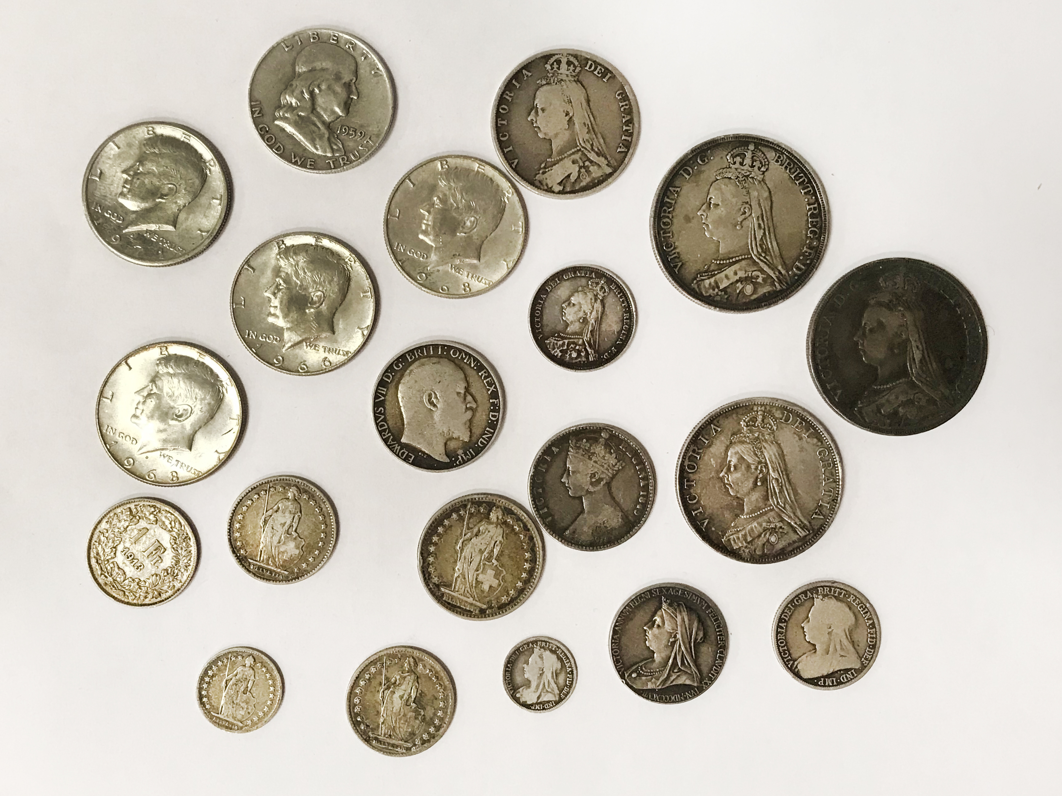 SELECTION OF VARIOUS SILVER COINS - Image 3 of 6