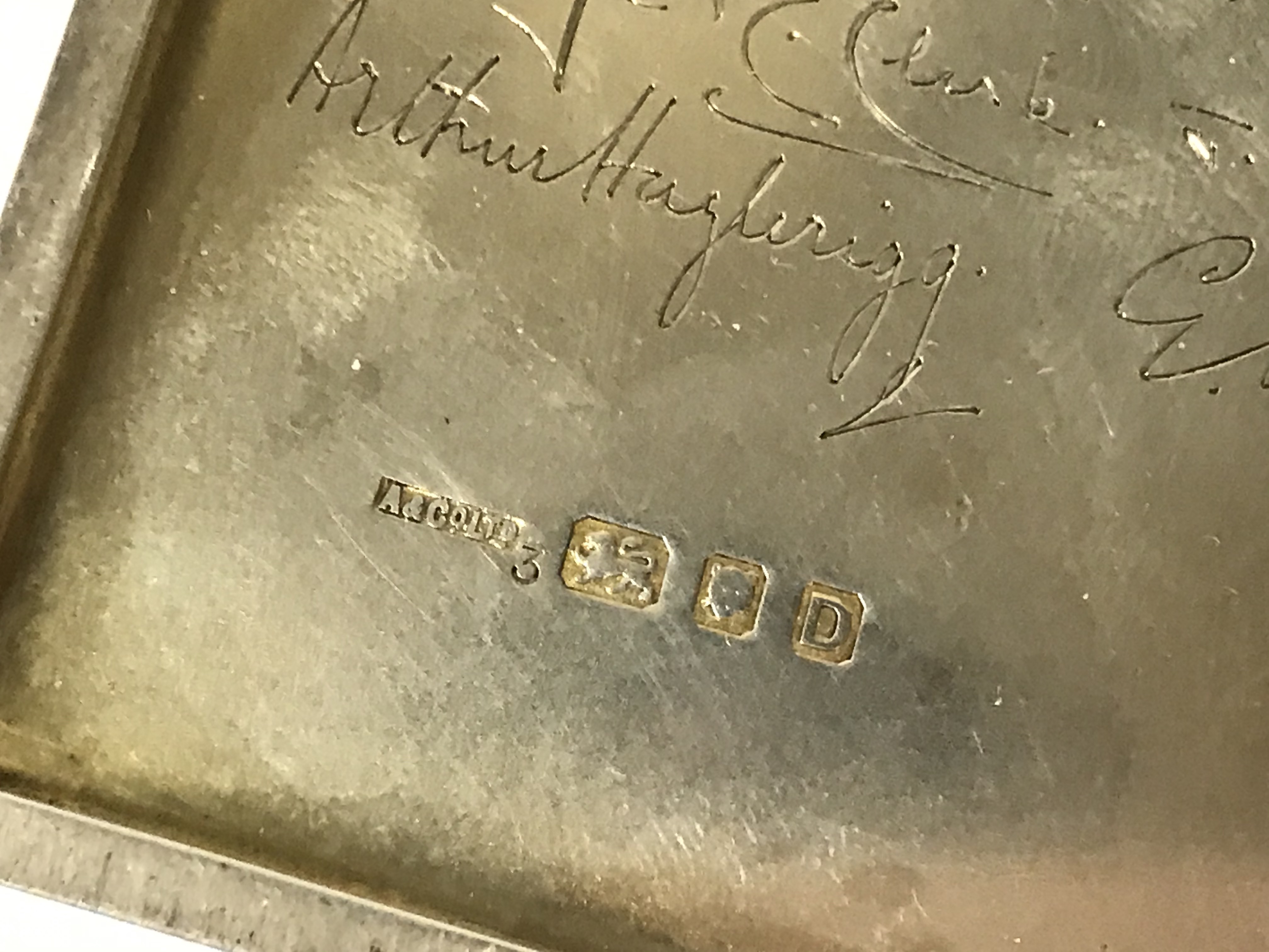 HALLMARKED SILVER ASPREY CIGARETTE CASE PRESENTED TO PETER MORLAND CHURCHILL DATED 1940 - Image 5 of 6