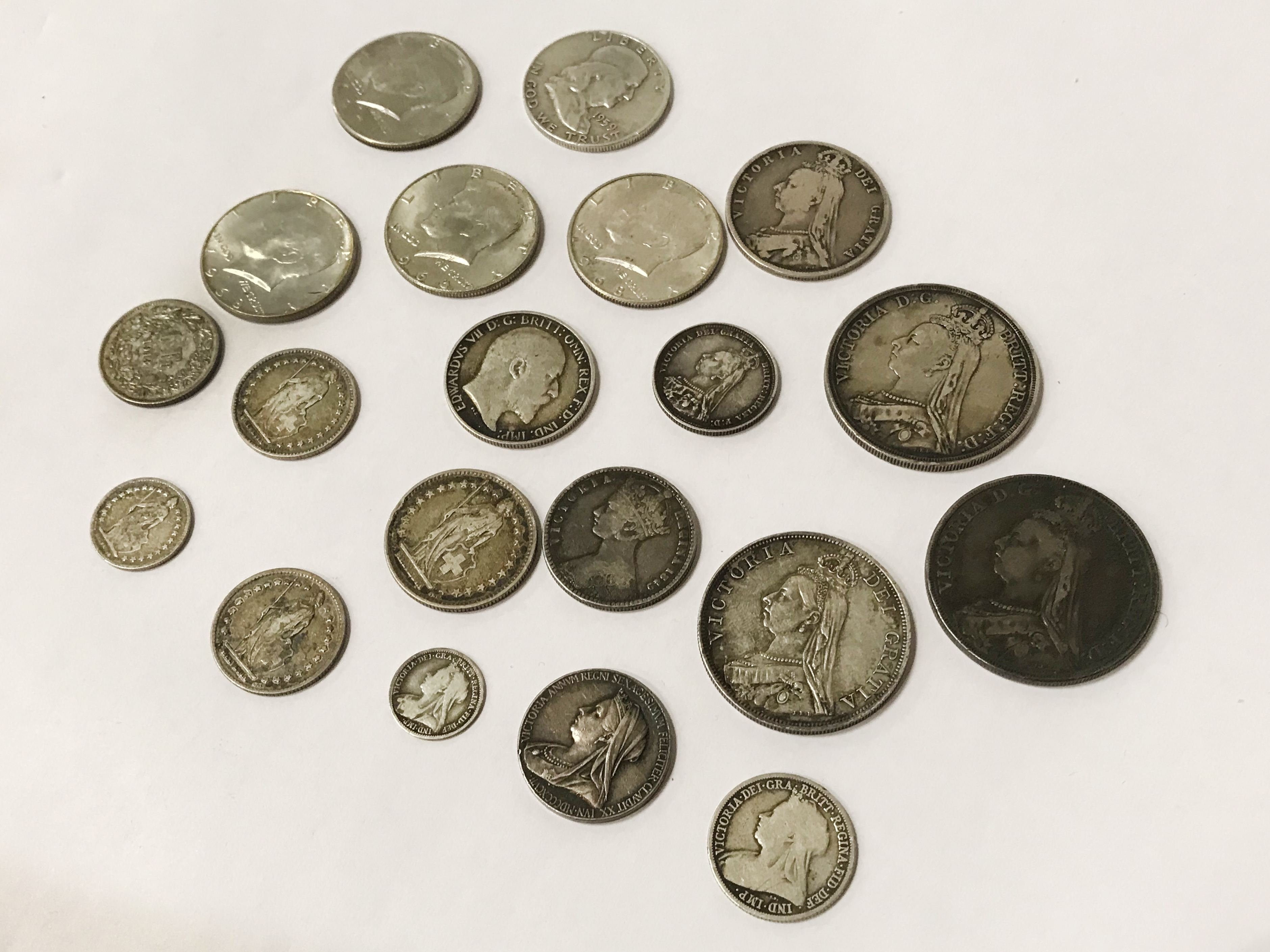 SELECTION OF VARIOUS SILVER COINS - Image 4 of 6