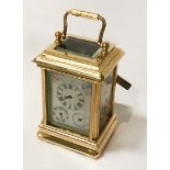 SEVRES STYLE MULTI DIAL MINIATURE CARRIAGE CLOCK