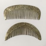 TWO CHINESE COMBS