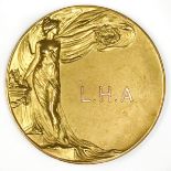 9CT GOLD MEDAL FOR INECTO CUP COMPETITION (INSCRIBED L.H.A.) 25g
