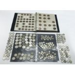 ALBUM WITH BRITISH VINTAGE AND EARLIER COINS (1.5KG SILVER)