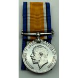 WWI BRITISH WAR MEDAL AWARDED TO PRIVATE WILLIAM R. HAY 14-LOND. R 6918