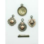 SMALL SELECTION OF SILVER FOB MEDALS (4)