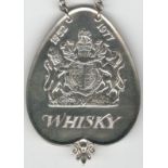 LIMITED EDITION SILVER JUBILEE WHISKY DECANTER LABEL, ROBERTS & BELK LTD 1977 APP.SIZE: 4.5cm x 6cm