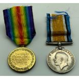 WWI BRITISH WAR MEDAL & VICTORY MEDAL SET AWARDED TO PRIVATE HAROLD J. HEATH 14-LOND. R 8079