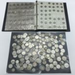 ALBUM WITH BRITISH VINTAGE AND EARLIER COINS (1.2KG SILVER)