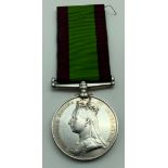 QUEEN VICTORIA AFGHANISTAN MEDAL 1878-79-80 32,B/395,PTE J.NEWMAN ,1/12TH.REGT