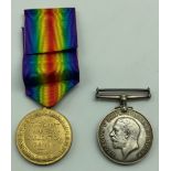 WWI BRITISH WAR MEDAL VICTORY MEDAL SET AWARDED TO PRIVATE LOUIS A. STILL 14-LOND. R 515099