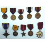 SELECTION OF THIRTY-SEVEN AMERICAN SERVICE CAMPAIGN MEDALS