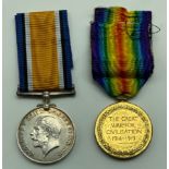 WWI BRITISH WAR MEDAL & VICTORY MEDAL SET AWARDED TO PRIVATE ROYDEN A. FARRANT 14-LOND. R 14th