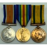 WWI GROUP OF THREE MEDALS INCLUDING TERRITORIAL FORCES VOLUNTARY SERVICE OVERSEAS MEDAL