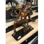 BRONZE STATUE OF A LADY - 50CMS