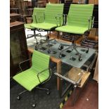 FOUR CHARLES EAMES STYLE CHAIRS