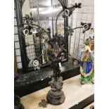 METAL FLUTE PLAYER LAMP - 78CMS