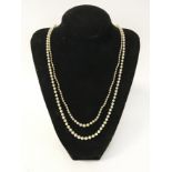 9CT GOLD CULTURED PEARL NECKLACES