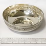 SILVER DECORATIVE BOWL - 20CMS DIAMETER