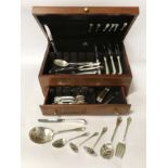 STERLING SILVER CANTEEN OF CUTLERY BY WALLACE