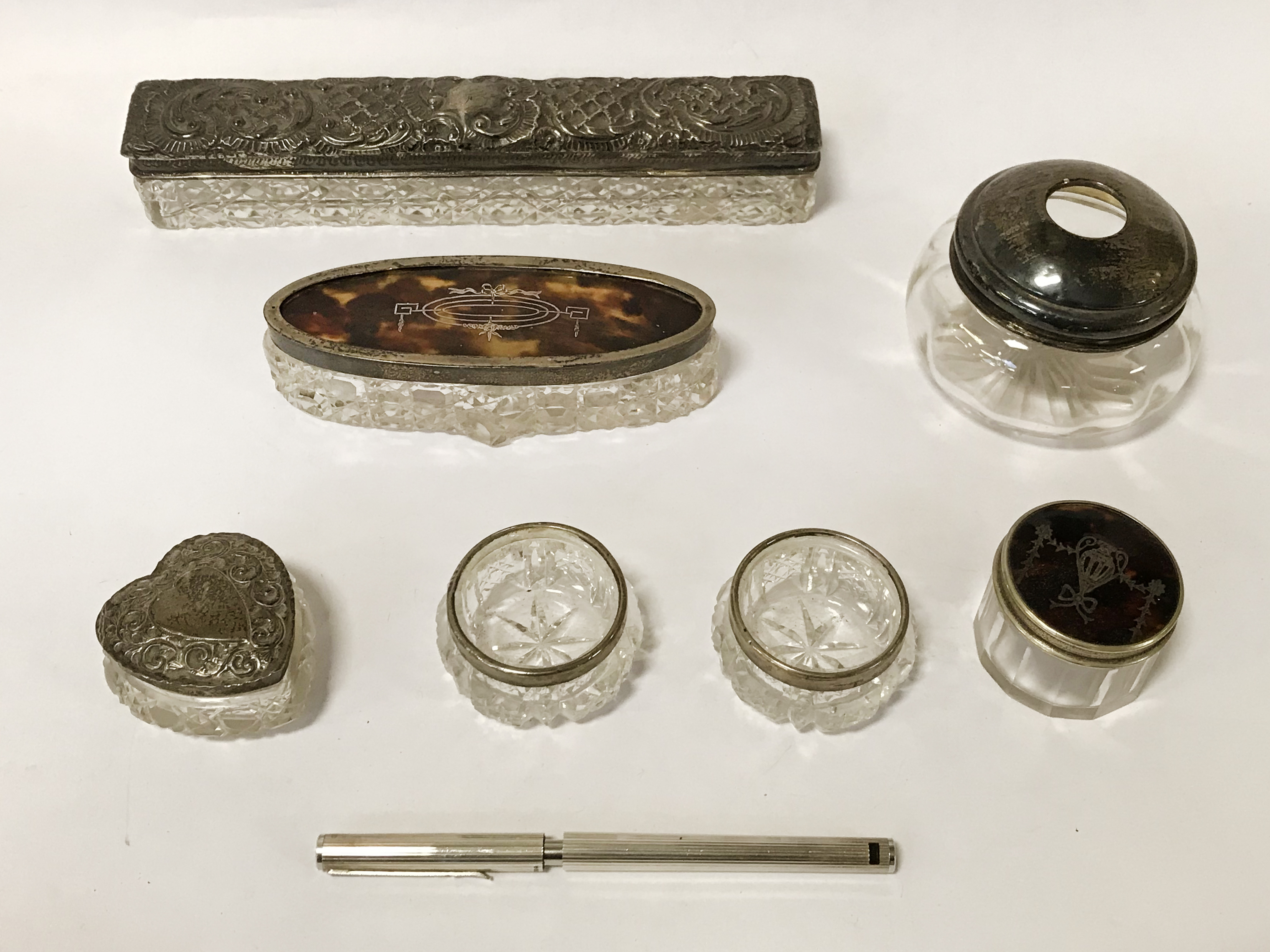 7 SILVER & GLASS ITEMS