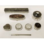 7 SILVER & GLASS ITEMS