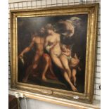 VENUS & VULCAN OIL PAINTING BY F.ALBANO - 116CM X 121CMS