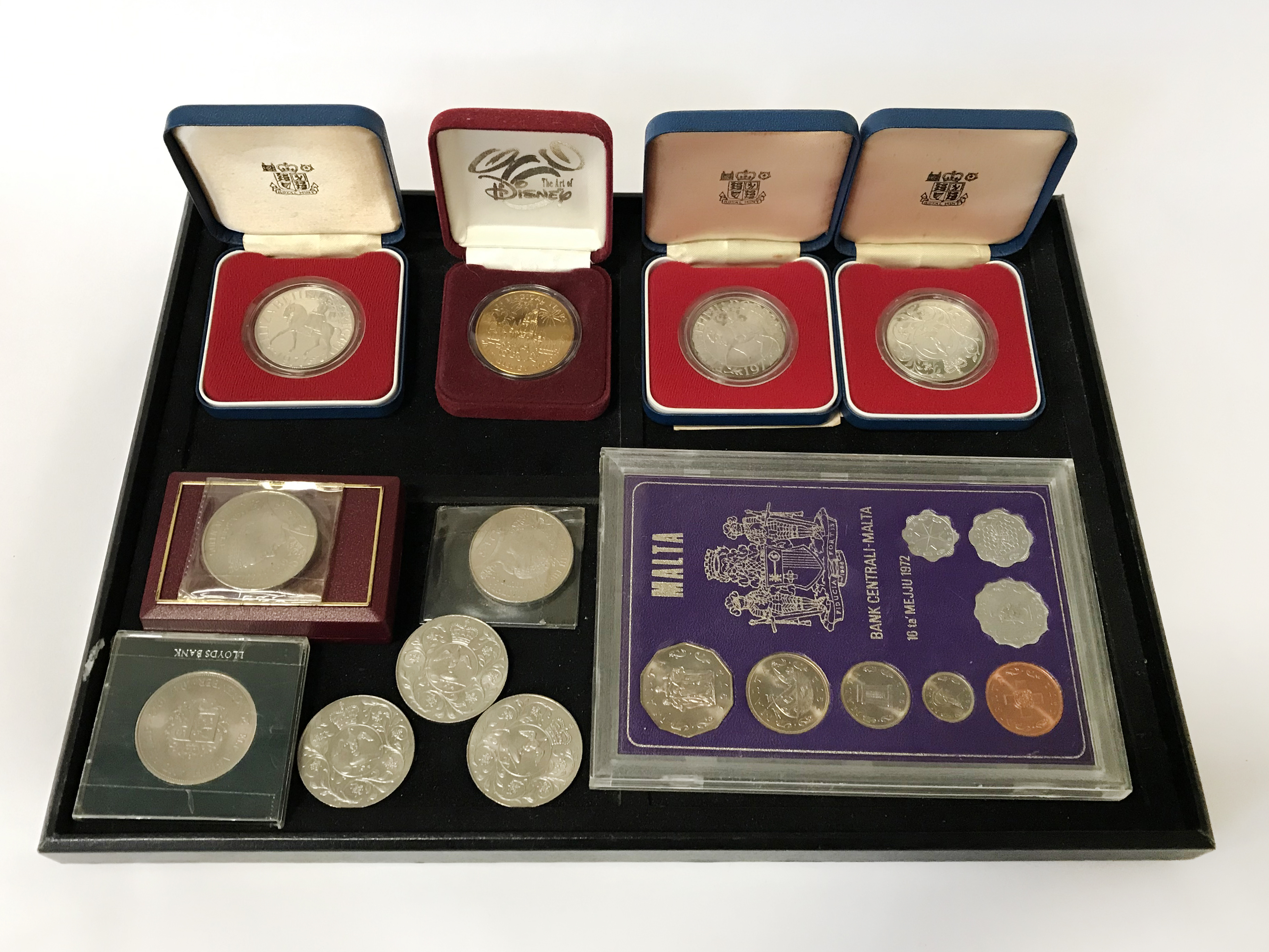 3 SILVER COINS & OTHERS