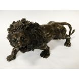 BRONZE LION - 31CMS