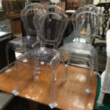 3 GHOST CHAIRS