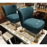 2 TURQUOISE CHAIRS