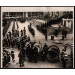 PRESS PHOTOGRAPH OF THE STATE FUNERAL OF SIR WINSTON CHURCHILL