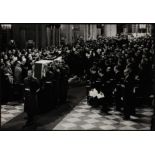 PRESS PHOTOGRAPH OF THE STATE FUNERAL OF SIR WINSTON CHURCHILL