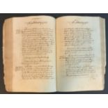 RARE 1767 - 1768 HOUSE OF LORDS MANUSCRIPT JOURNAL