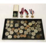 GROUP OF COINS & MEDALS