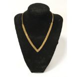 HIGH CARAT MAURITIUS GOLD NECKLACE - APPROX 13 GRAMS