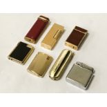 INTERESTING COLLECTION OF LIGHTERS INCL. CARTIER & DUNHILL