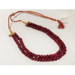 TIBETAN DOUBLE STRAND GEMSTONE NECKLACE