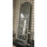 GREY ARCH SHUTTER MIRROR - 123CMS