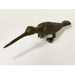 BRONZE WADING BIRD - 13CMS