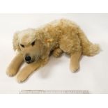 STEIFF DOG 60CM FROM NOSE TO TAIL, BUTTON IN EAR & IN GREAT CONDITION